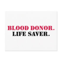 Blood Donor. Life Saver. Post Cards