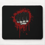 Blood fist mouse pad