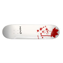 blood leaf custom skateboard