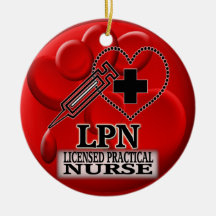 BLOOD LPN ORNAMENT - LICENSED PRACTICAL NURSE