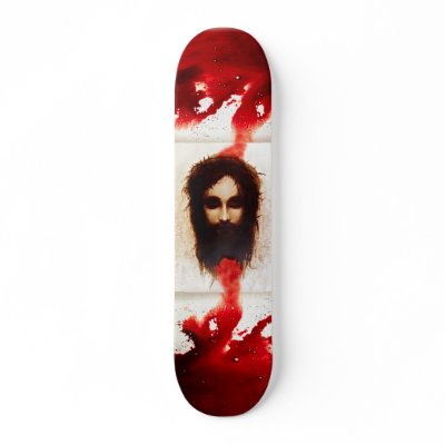 Blood of Christ Skateboard Deck by knollgilbert