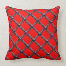 Blood Red Base: Rope Embroidary Look Pillow