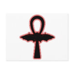 Blood Red Bat Ankh (Egyptian Vampire) Post Cards