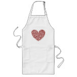 Blood Red Skull Heart aprons