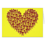 Blood Red Skull Heart