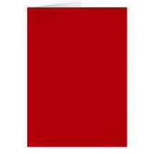 Blood Red Trend Color Customized Template Blank Greeting Card