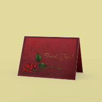 Blood Rose Thank You cards