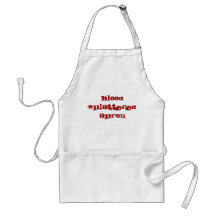 blood splattered apron - horror apron