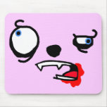 Blood stained crazy creature face