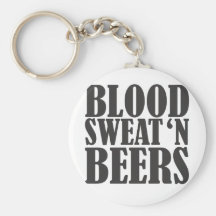 blood sweat n beers keychains