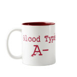 Blood Type A Negative Mug