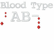 Blood Type AB- Embroidered Tee