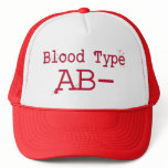 Blood Type AB Negative hats