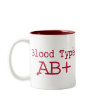 Blood Type AB Positive mugs