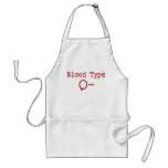 Blood Type O Negative Aprons