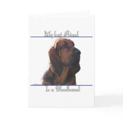 Bloodhound Best Friend 2 Card by GreyWolfCreation