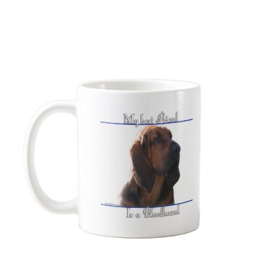 Bloodhound Best Friend 2 Mugs by GreyWolfCreation
