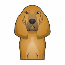 Bloodhound Cartoon Portrait Acrylic Cut Outs