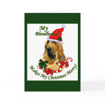 Bloodhound Christmas Gifts Greeting Cards