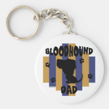 Bloodhound Dad Keychain
