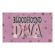 Bloodhound DIVA Rectangle Stickers