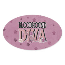 Bloodhound DIVA Oval Stickers