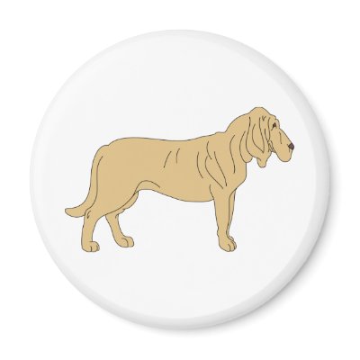 Bloodhound Dog Refrigerator Magnet by intriguingdesigns