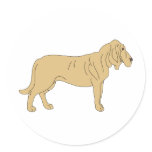 Bloodhound Dog stickers