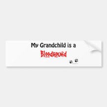 Bloodhound Grandchild Bumper Sticker