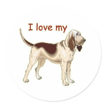 Bloodhound,I Love My,Png Stickers