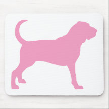 Bloodhound (pink) mouse pads
