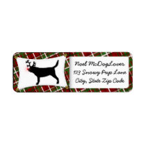 Bloodhound Reindeer Christmas Custom Return Address Labels