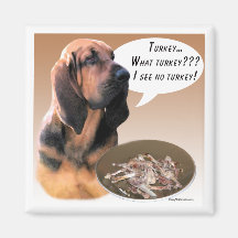 Bloodhound Turkey Magnet
