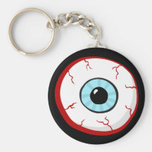 Bloodshot Eye Ball Funny Cartoon keychain