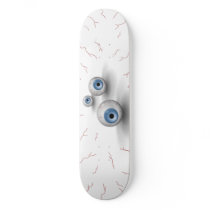 Bloodshot Eyeballs custom skateboard