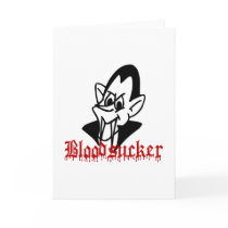 Bloodsucking Vampire Halloween Greeting Cards