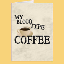 Bloodtype Coffee cards