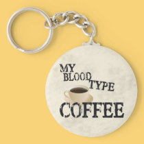 Bloodtype Coffee keychains