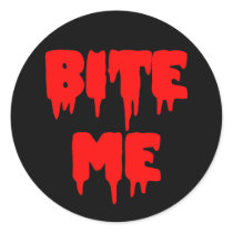 Bloody "Bite Me" Sticker