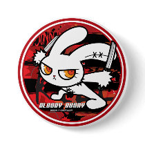 BLOODY BUNNY BUTTON