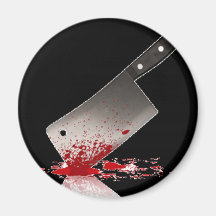 Bloody Cleaver Fridge Magnet