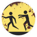 Bloody Fast Moving Zombies Stickers