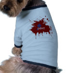 Bloody free tibet dog tee shirt