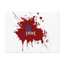 Bloody free tibet post card