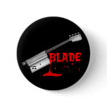 Bloody Halloween Bass Guitar Button