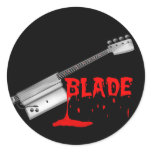 Bloody Halloween Bass Guitar Sticker