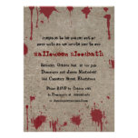 Bloody Halloween Party invitation