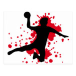 bloody handball dodgeball postcard