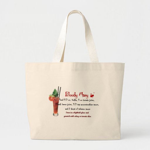 Bloody Mary Drink Recipe Tote Bag