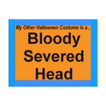Bloody Severed Head Postcards